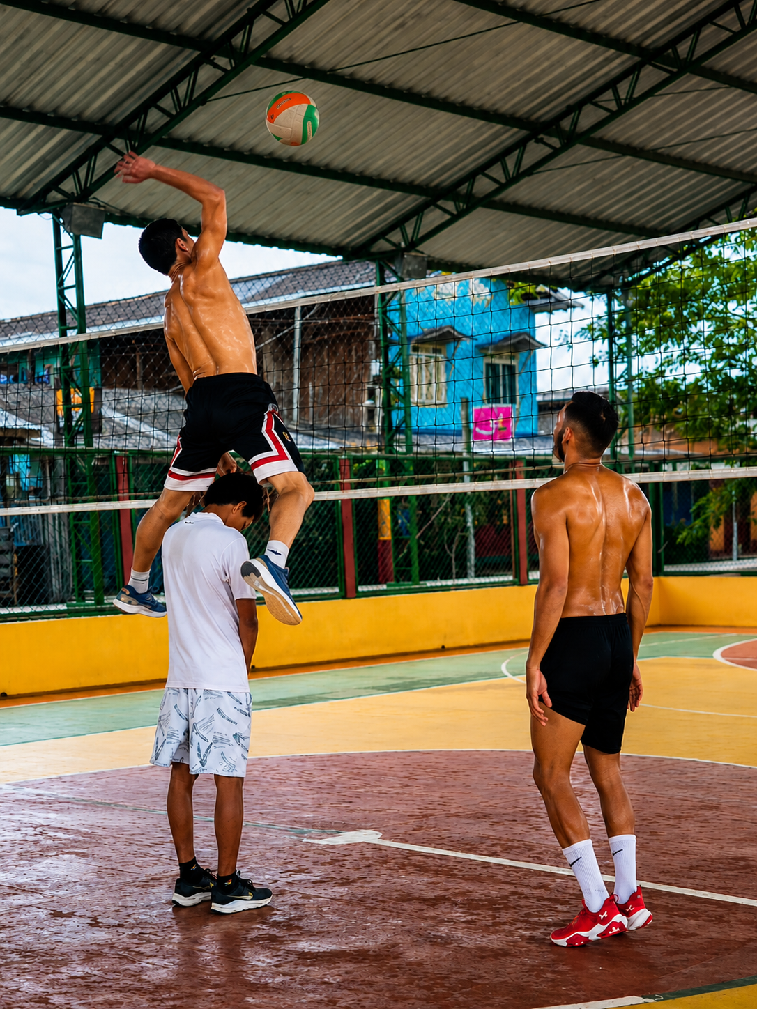 Treino de impulsão no vôlei