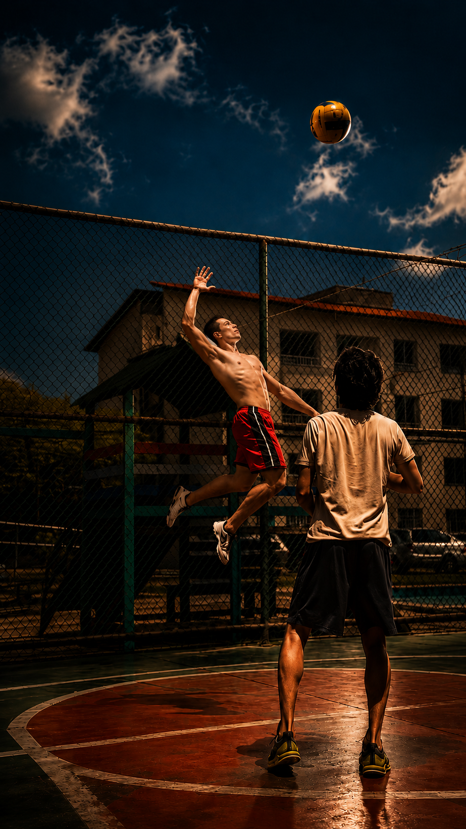 Treino de impulsão vertical no vôlei